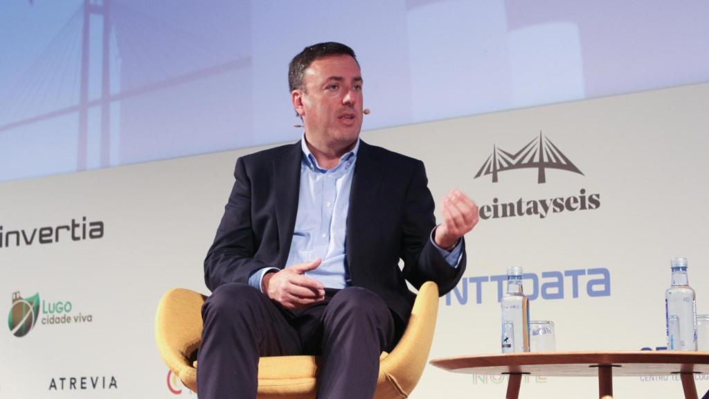 El presidente de la Diputación de A Coruña, Valentín González Formoso durante su intervención.