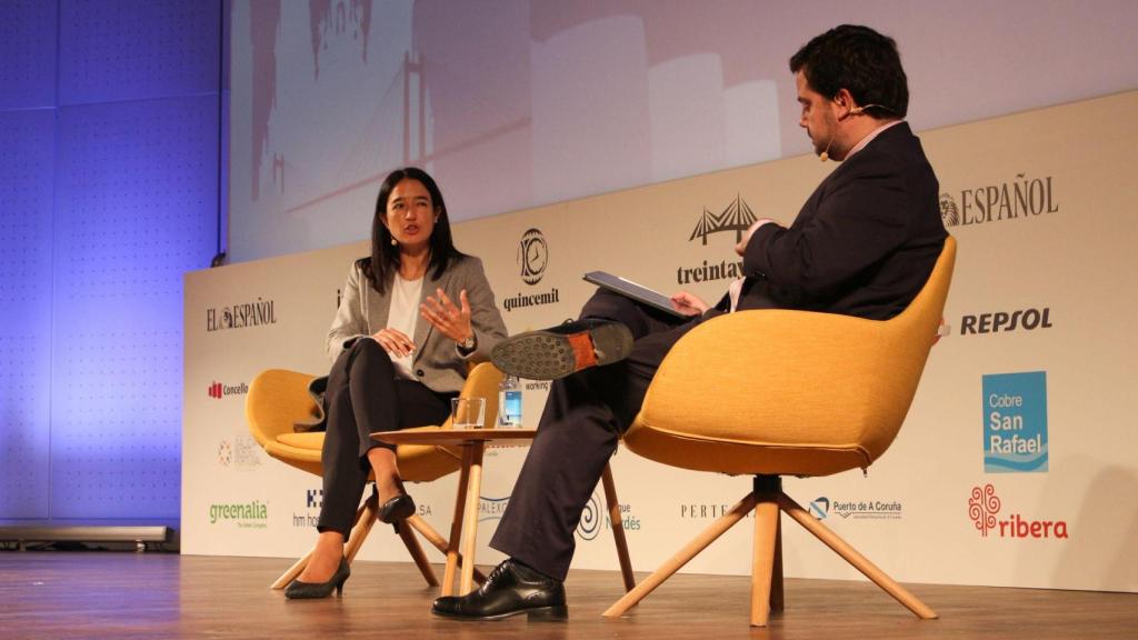 Carolina Ibáñez en el Foro ‘La Galicia que viene’.