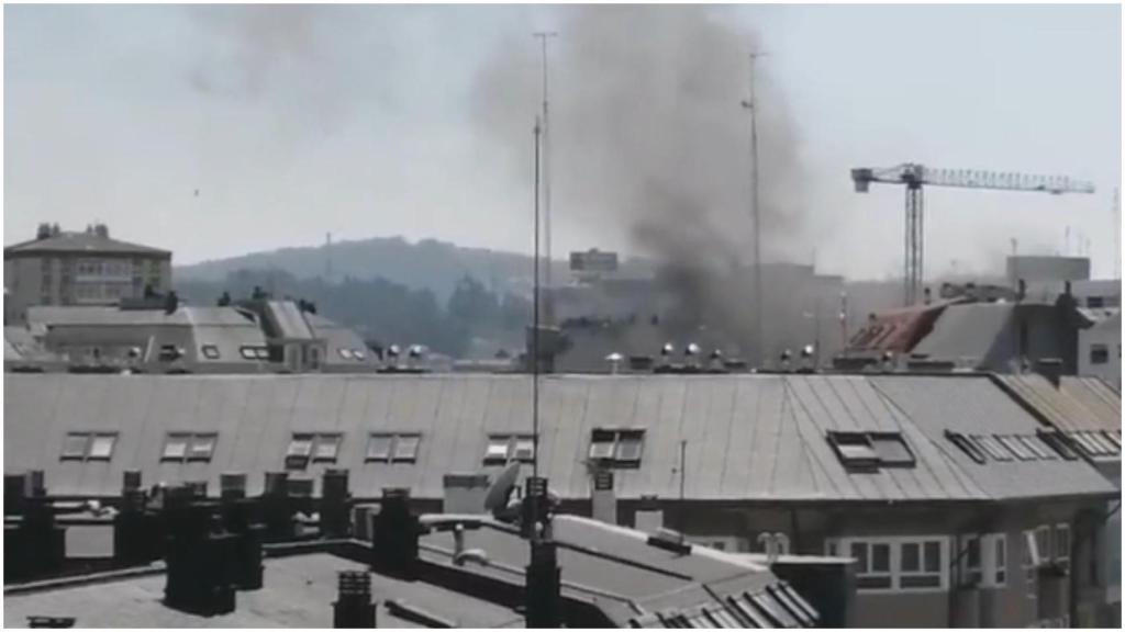 Fotograma de la humareda en Alcalde Pérez Ardá.