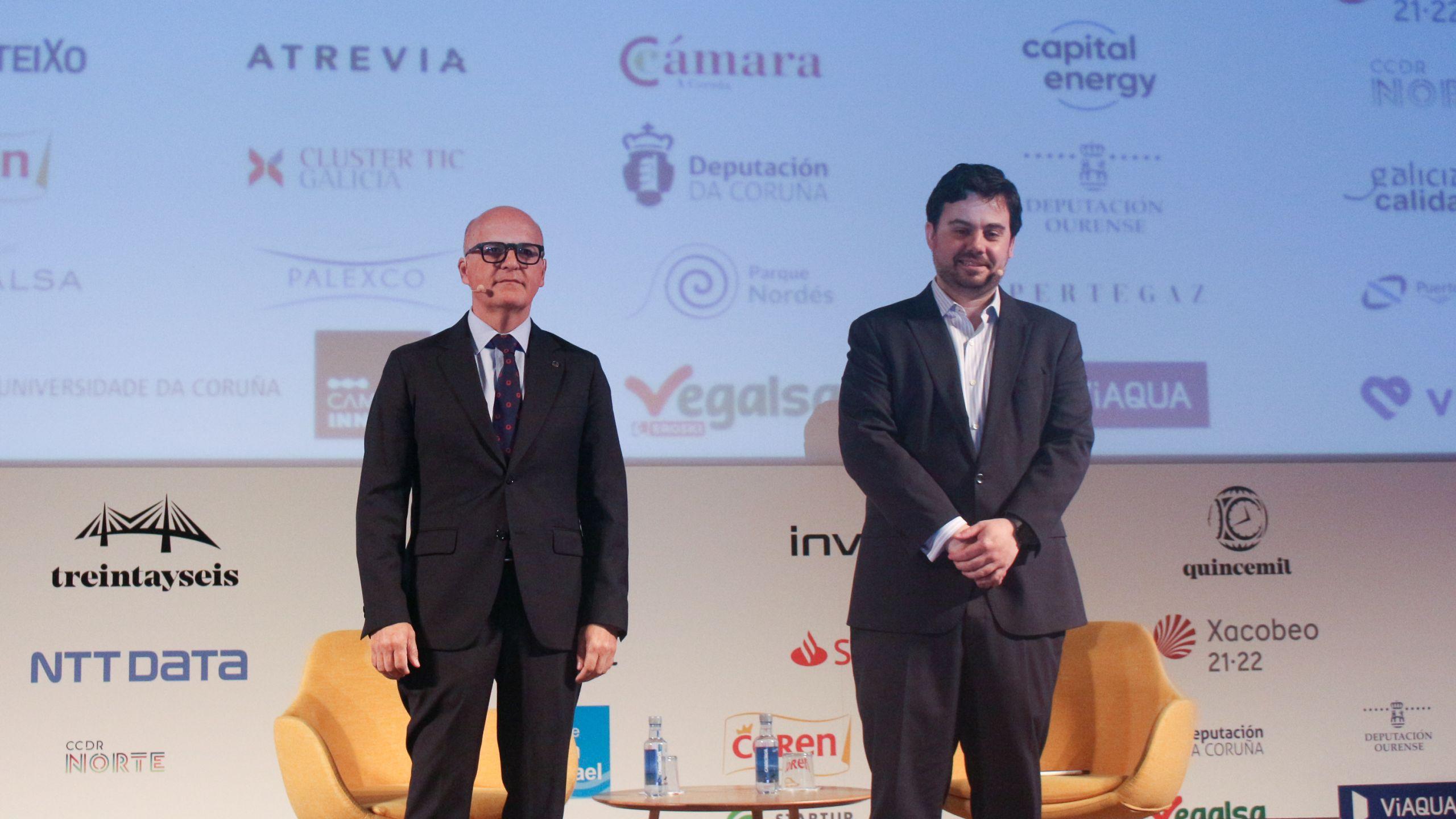 Baltar en su conferencia en el Palexco de A Coruña. Foto: Paula Quintás