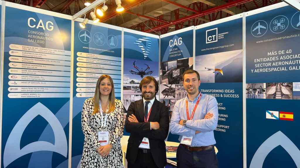 Stand del Consorcio Aeronáutico Gallego en la feria DronExpo.