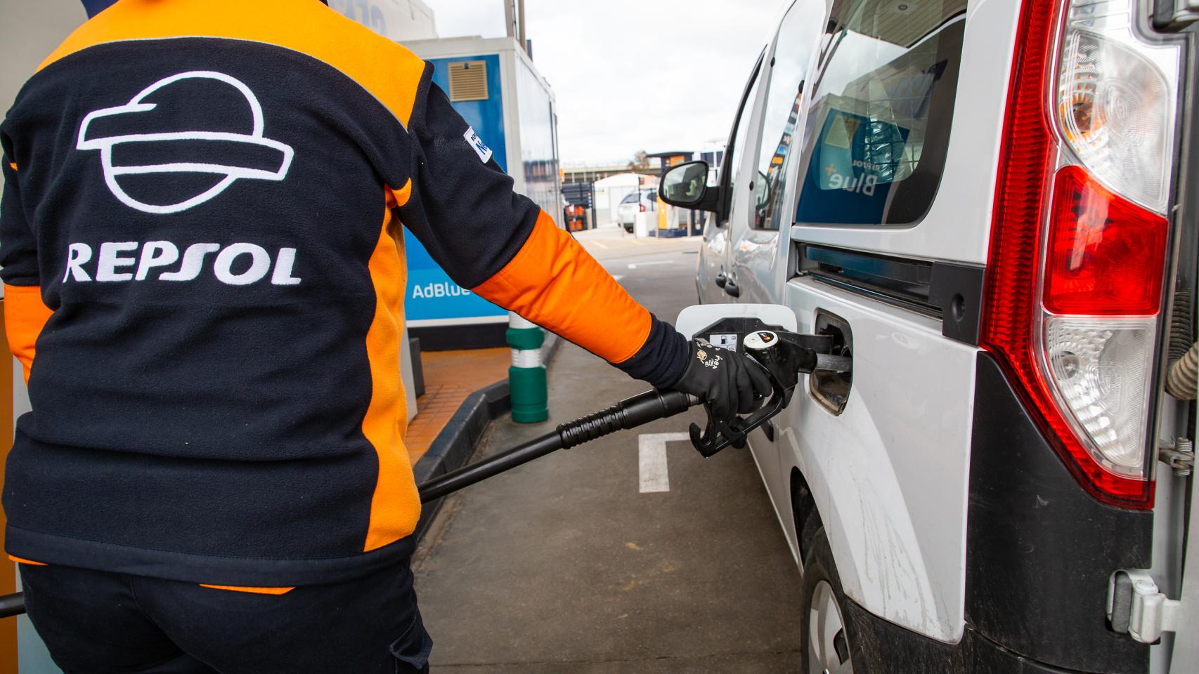 Gasolinera Repsol en la N122 a la entrada de Zamora