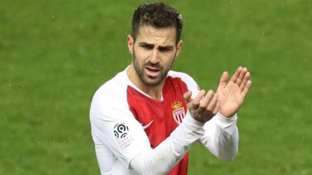 Cesc Fábregas en un partido con el Mónaco de la Ligue-1