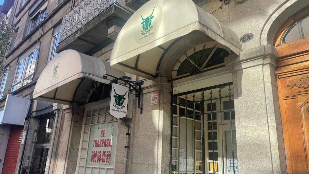 Local de La Galeguesa, en la calle Oporto, cerrado.