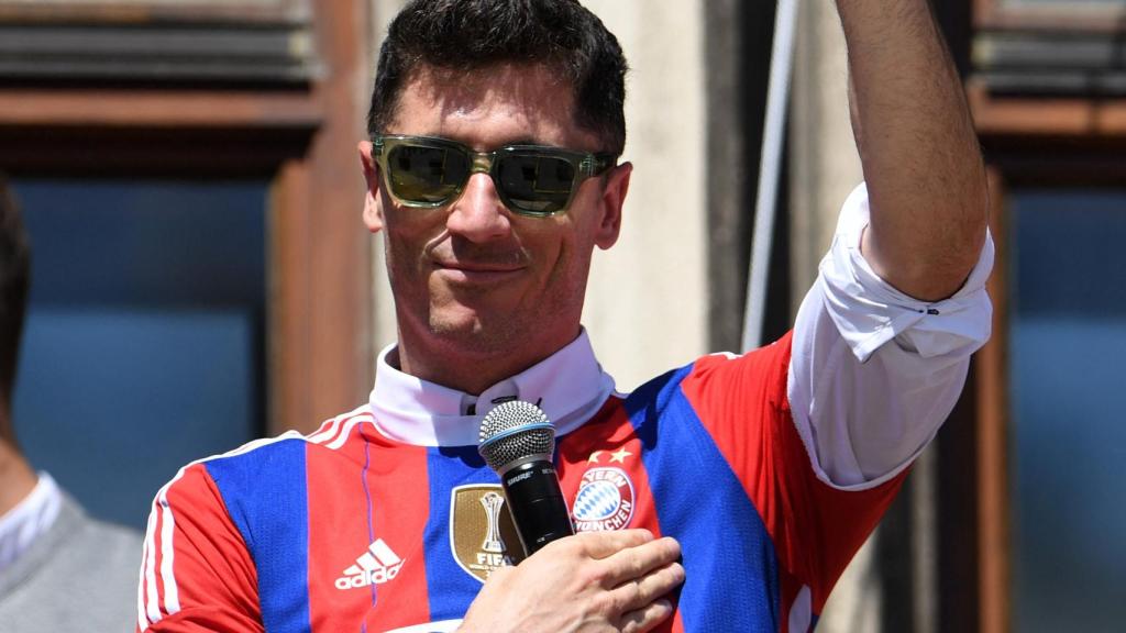 Robert Lewandowski, en el último partido de la temporada 2021/2022 del Bayern Múnich