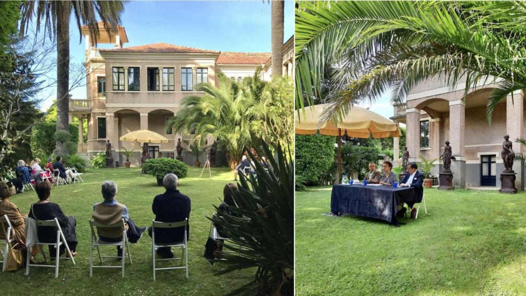 Acto en la Quinta Valdeameno, en Bergondo, La Coruña.