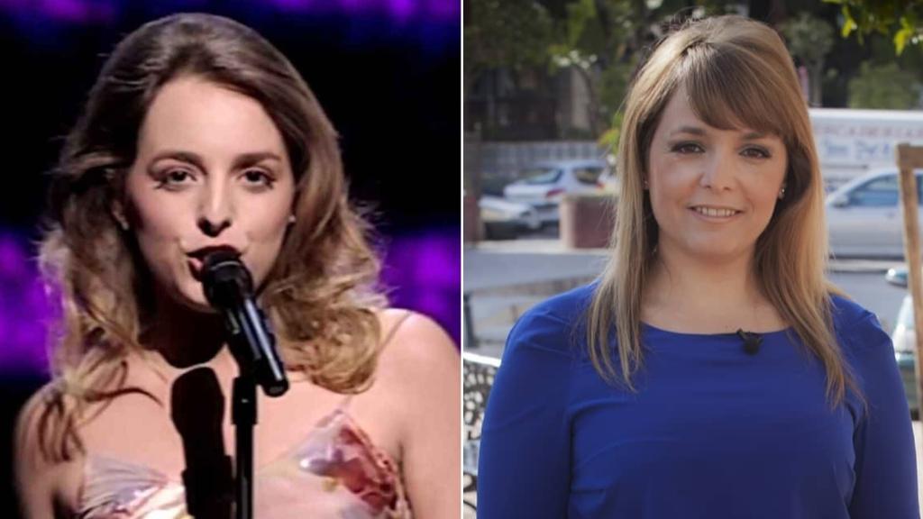 Anabel Conde en 1995 y en la actualidad.