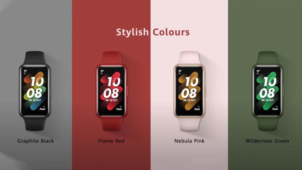 Colores de la Huawei Band 7