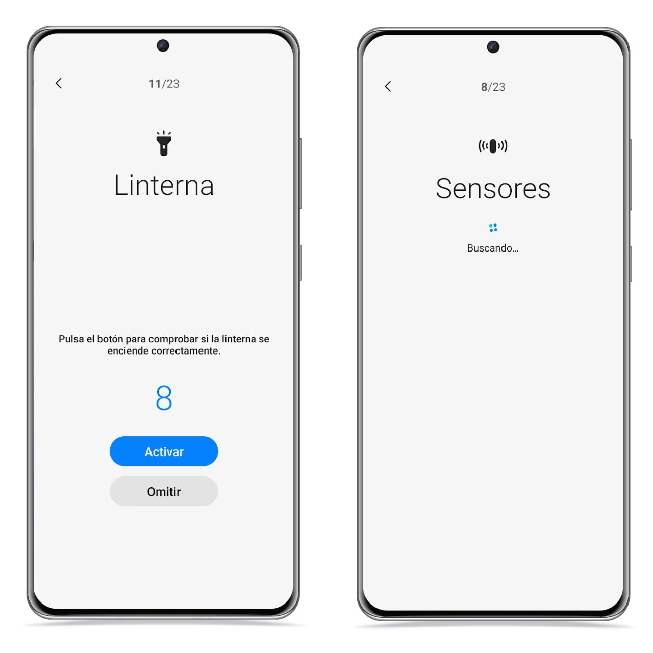 Comprobaciones de Samsung
