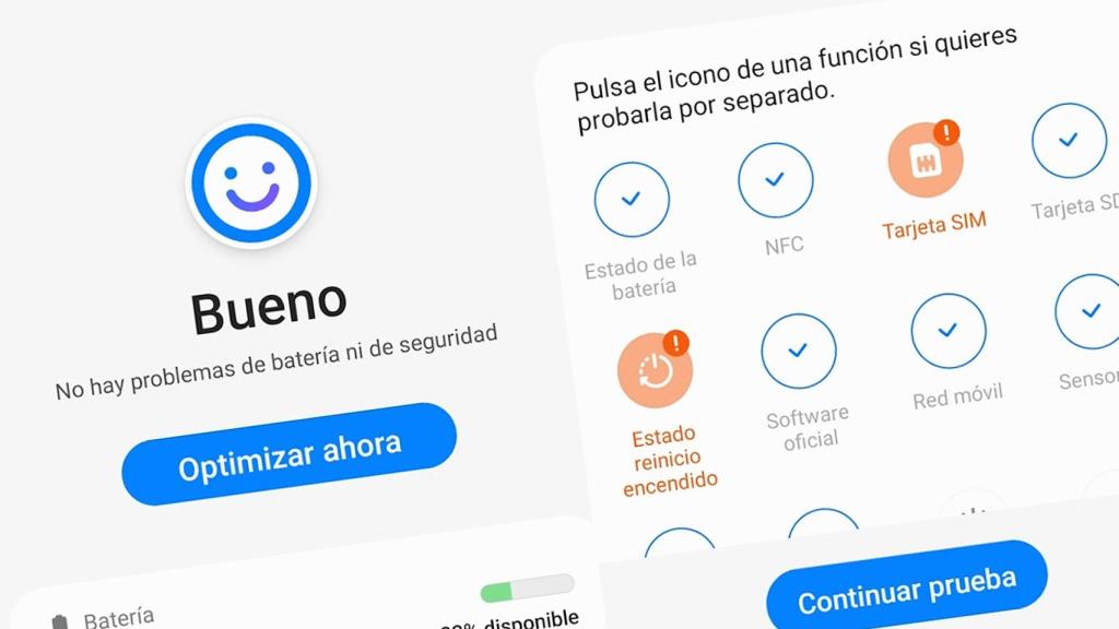 Así es Mantenimiento del dispositivo en Samsung