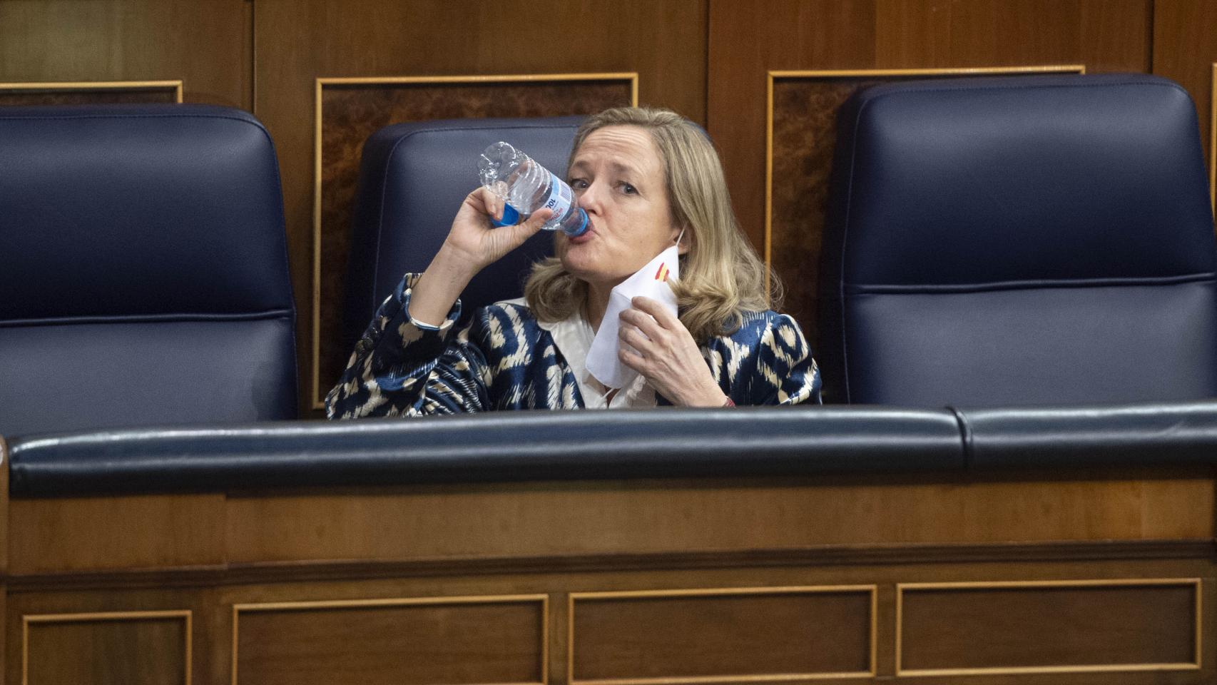 La vicepresidenta primera y ministra de Asuntos Económicos, Nadia Calviño.