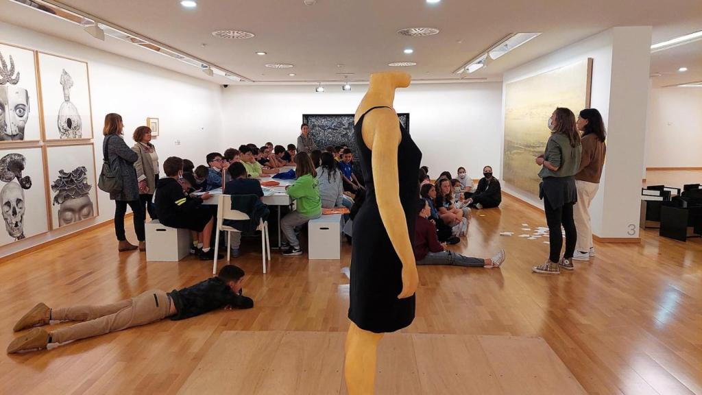 Alumnos en la actividad de la Fundación María José Jove.