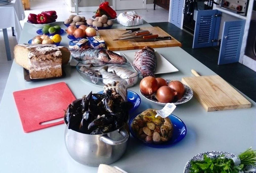 Productos del taller. Foto: Cocinando en el Salnés.