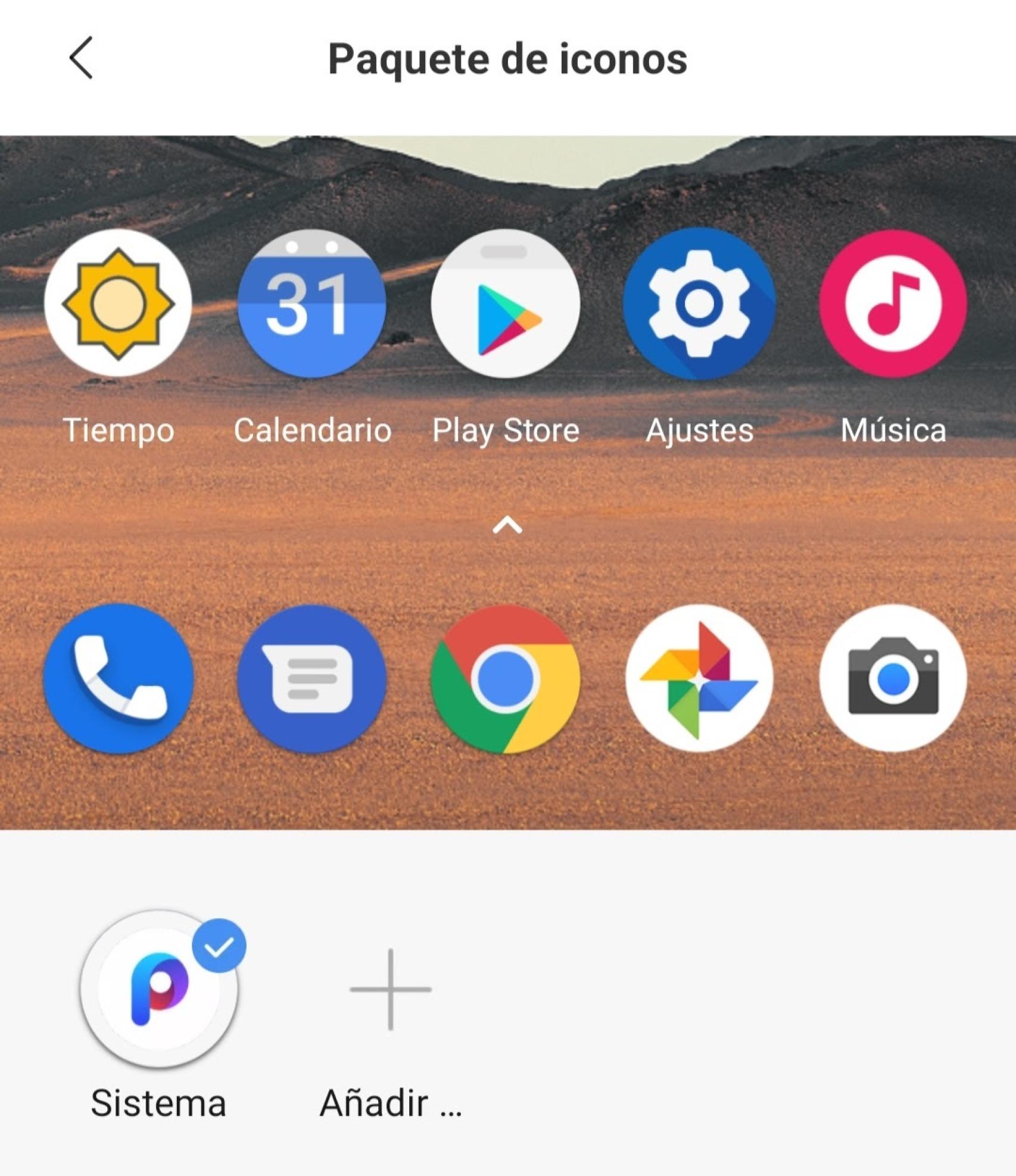 Paquete de iconos en POCO