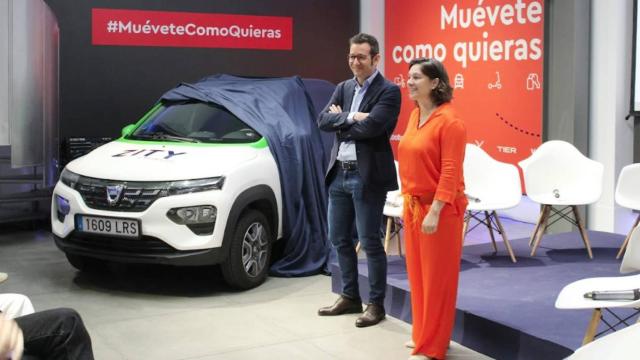 El director de diseño de Zity, Marino Caballero, y la directora general de Free Now España, Isabel García.