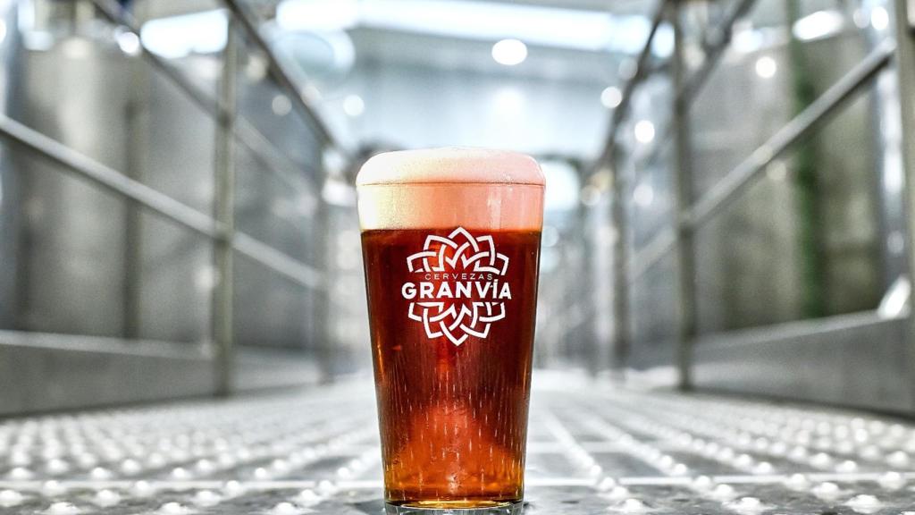 Una cerveza de Gran Vía.