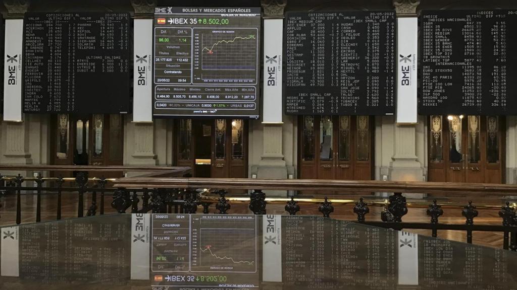 Vista general de la Bolsa de Madrid.