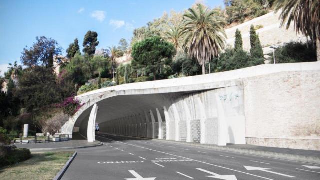 Infografía de la reforma prevista en el túnel de la Alcazaba, en Málaga.
