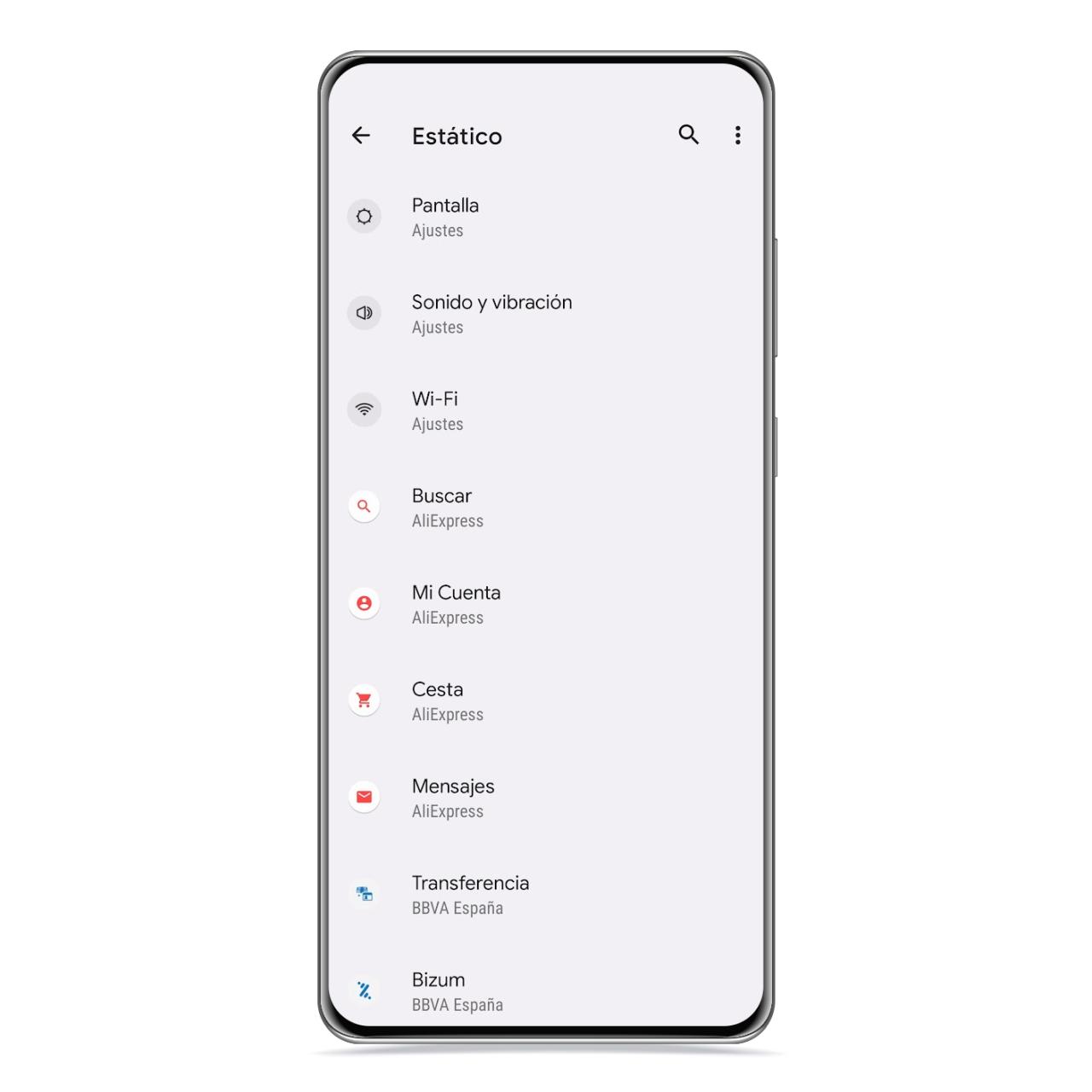 Acceso directo estático