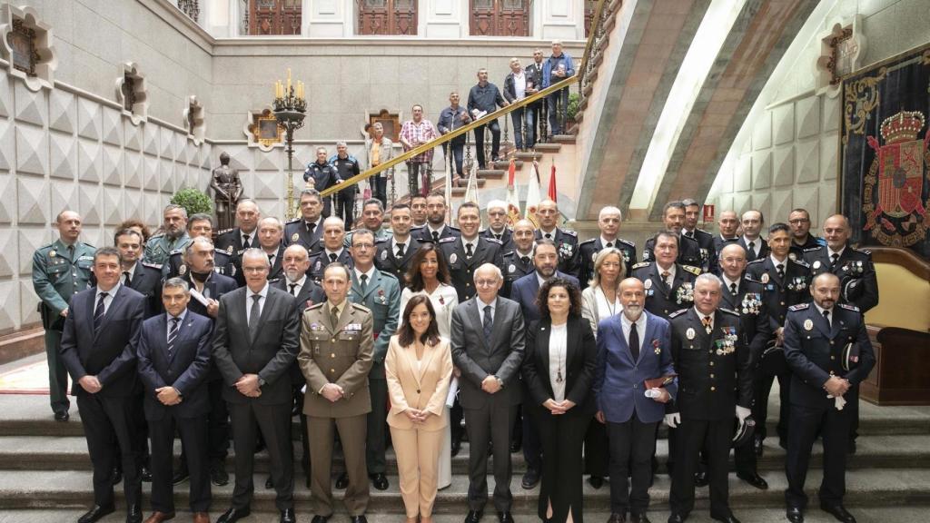 La alcaldesa de A Coruña, Inés Rey, preside el acto institucional de la festividad de la Policía Local