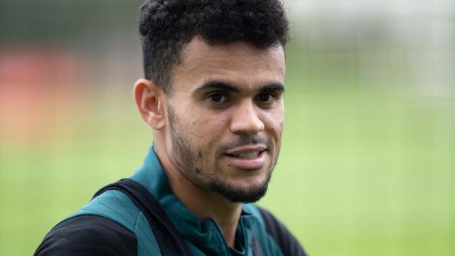 Luis Díaz, durante un entrenamiento.
