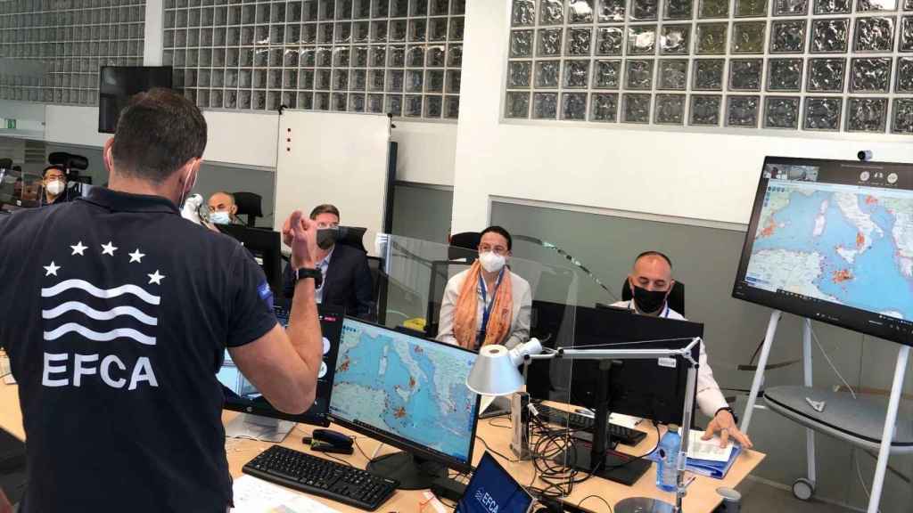 Centro de coordinación de la Agencia Europea de Control de la Pesca.