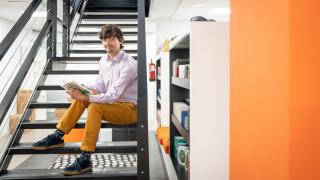 El paleobiólogo escocés Thomas Halliday en su visita a Madrid.