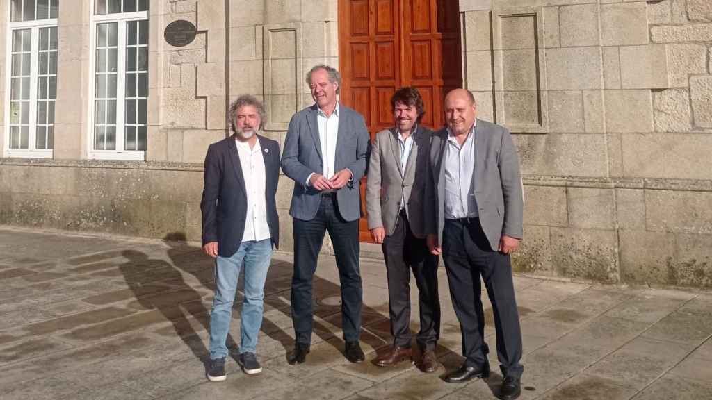 Los regidores de Arbo, As Neves, Melgaço e Monção.