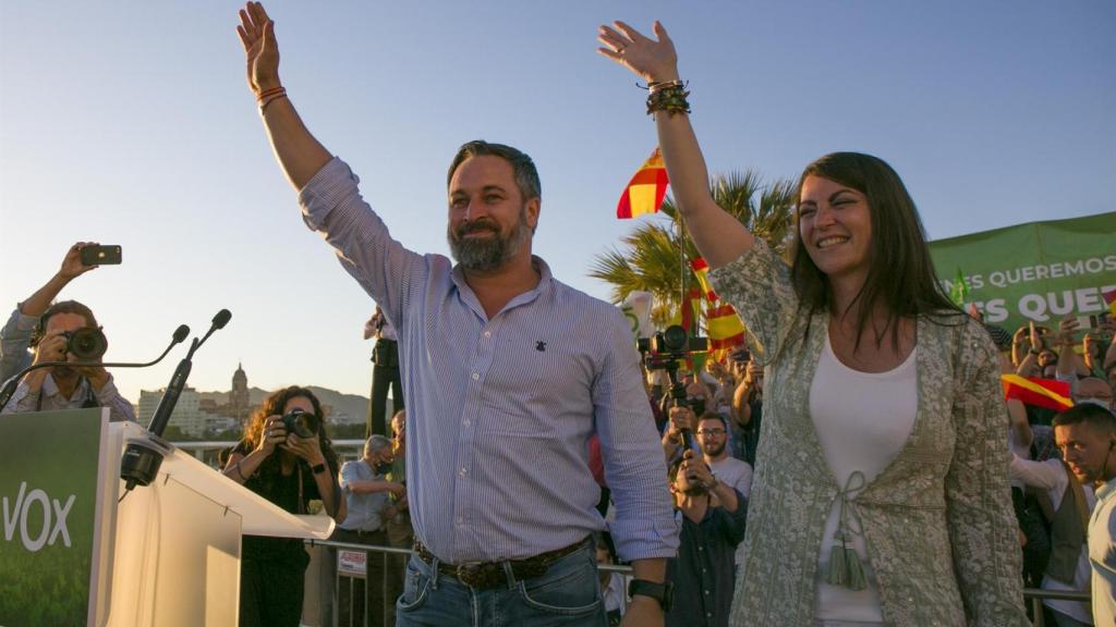 Santiago Abascal y Macarena Olona, el pasado viernes en Málaga.