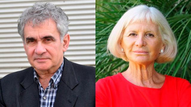 Los escritores Bernardo Atxaga y Alicia Giménez Bartlett. Fotos: Pello Elzaburu/Carlos Ema