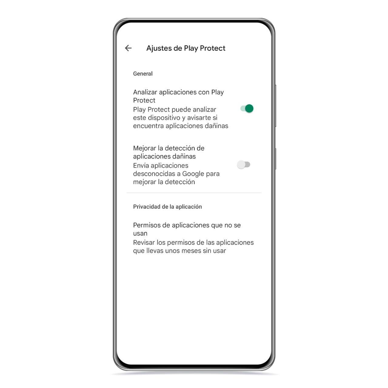 Configuración de Play Protect
