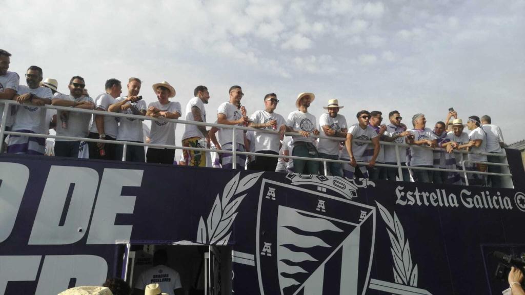 Imagen de la fiesta del ascenso del Real Valladolid.