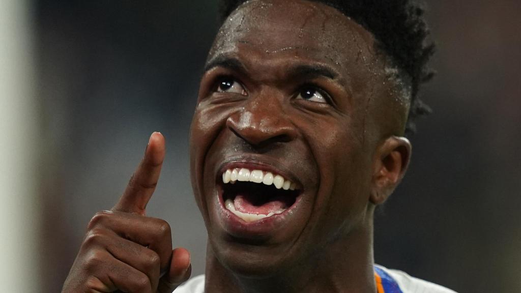 Vinicius Júnior, celebrando el gol de La Decimocuarta del Real Madrid