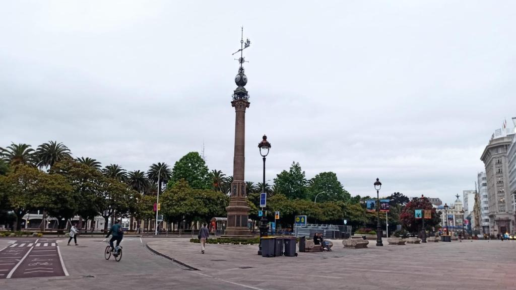 El Obelisco de A Coruña.