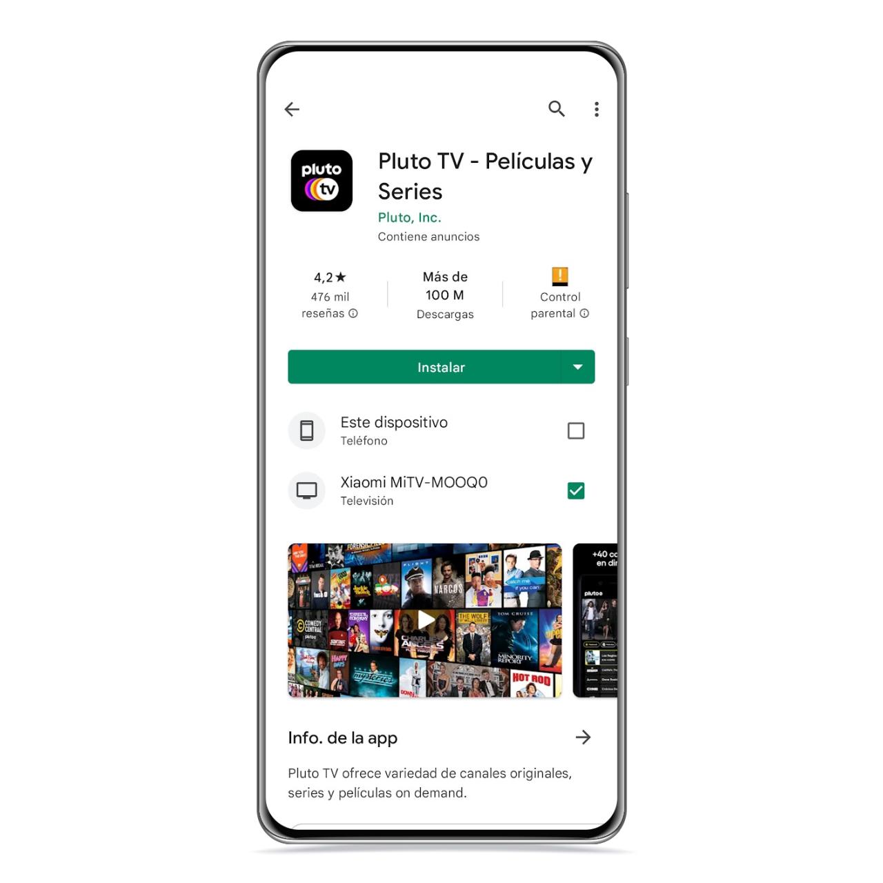 Instalar app en TV desde el móvil