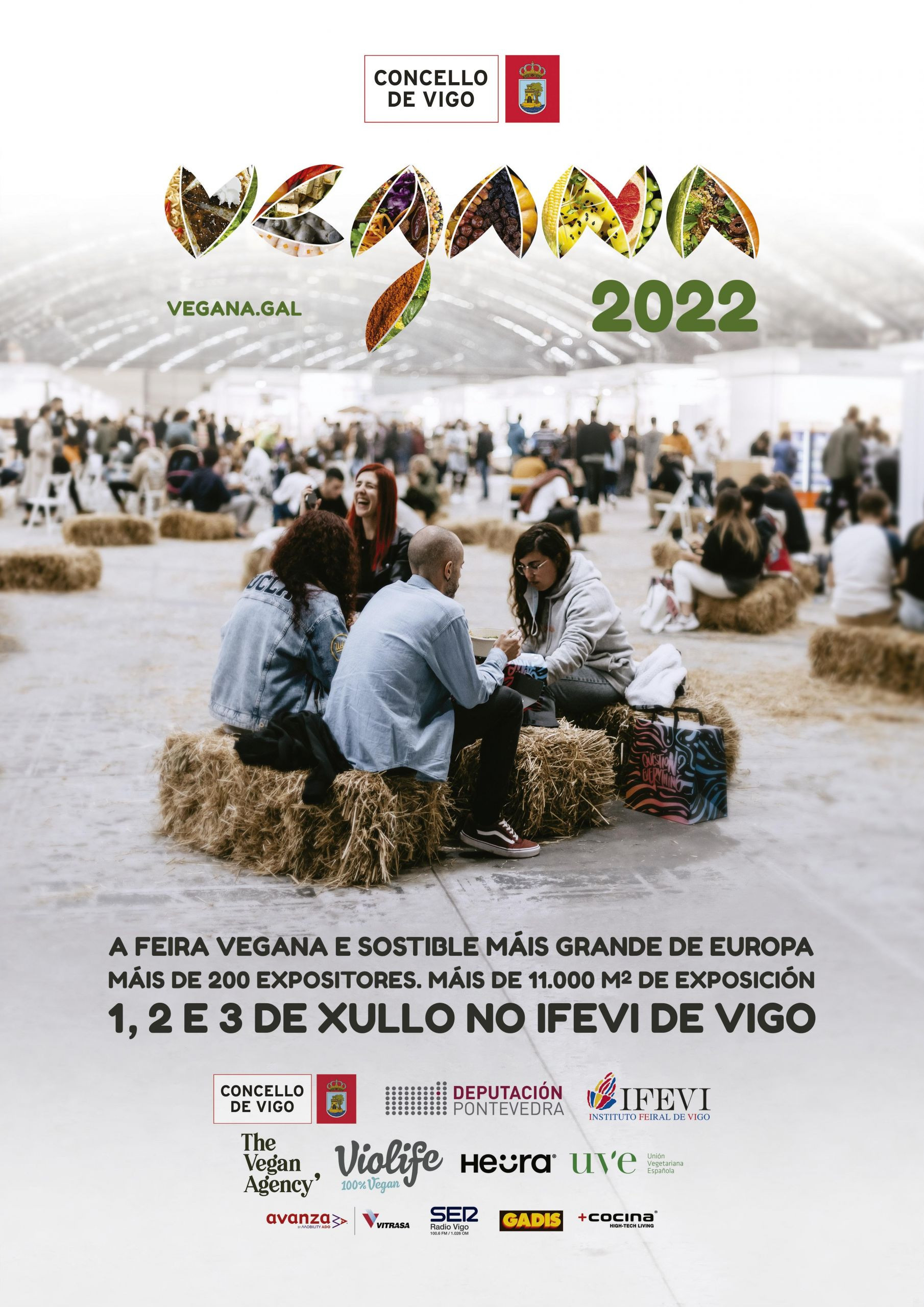 Cartel de la 2ª edición de Vegana Gal.
