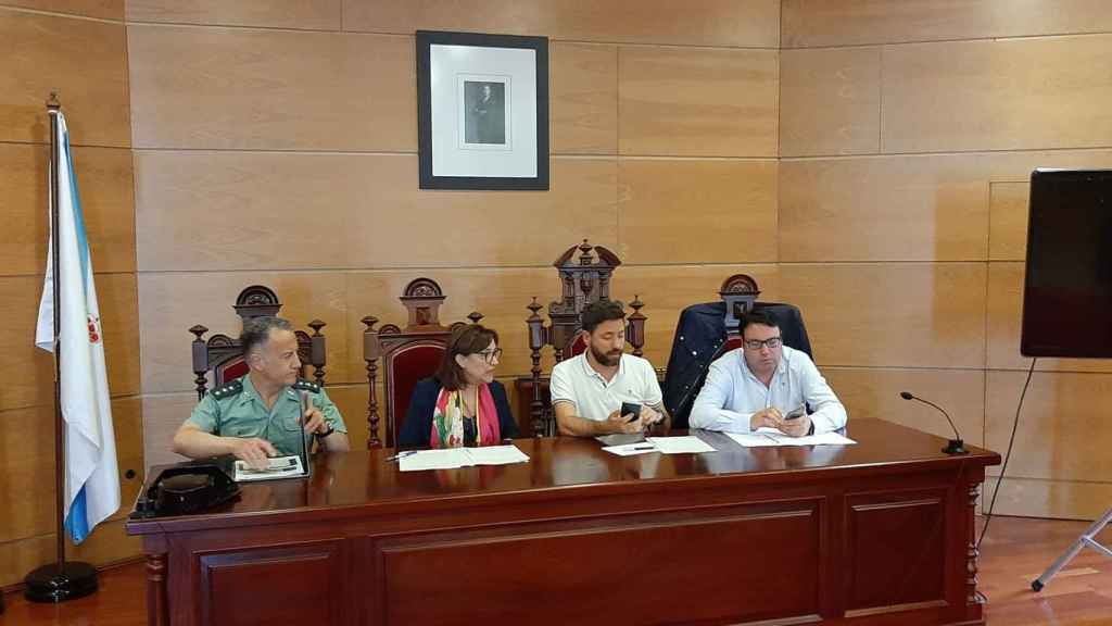 Xunta Local de Seguridad en Cambados (Pontevedra).