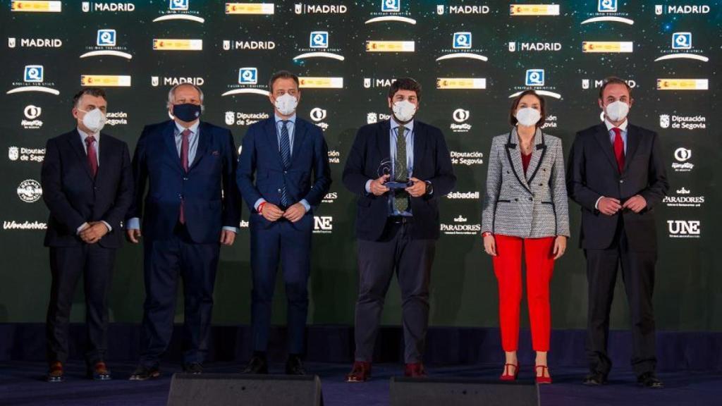 Fernando López Miras, presidente murciano, en la gala de entrega de los Premios Q, el pasado mes de enero.