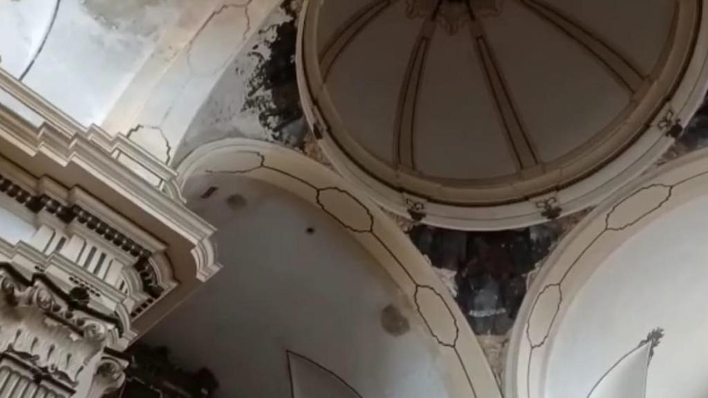 Estado actual de la cubierta de la iglesia de Molacillos