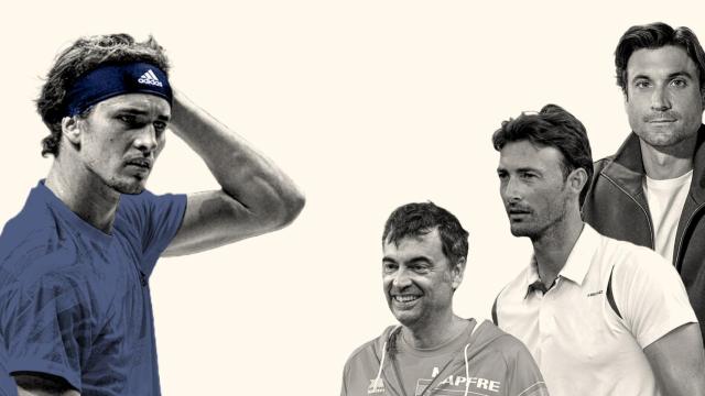 Alexander Zverev, Sergi Bruguera, Juan Carlos Ferrero, David Ferrer