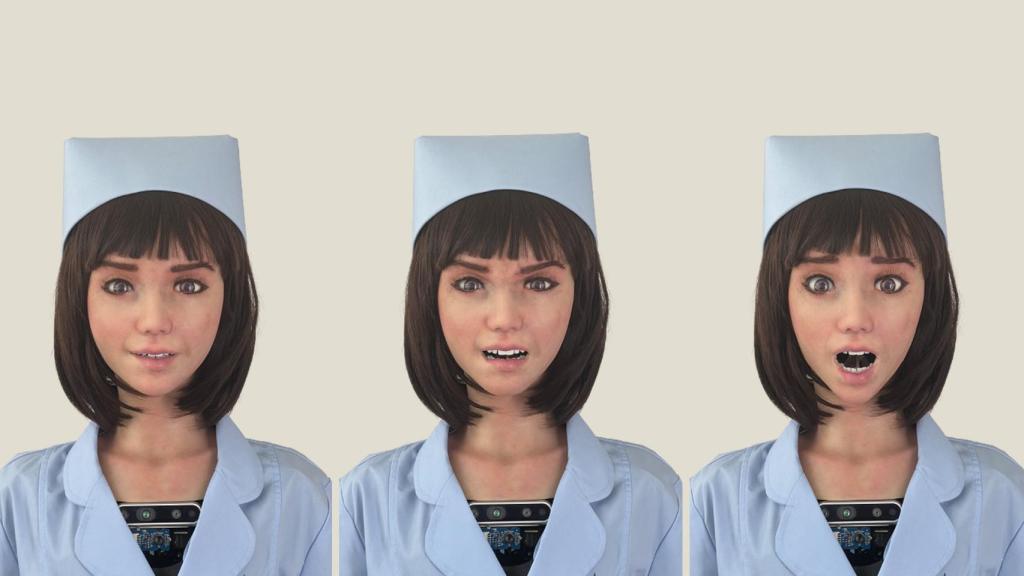 Las expresiones faciales y gestos de Grace