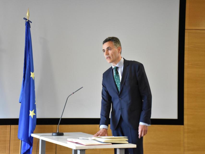 Óscar Villanueva, en su toma de posesión como viceconsejero de Dinamización Industrial y Laboral