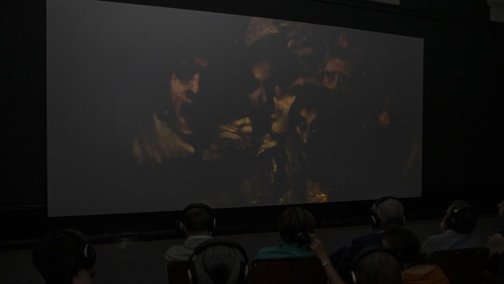 Otra imagen de la proyección de la ‘La Quinta del Sordo’.