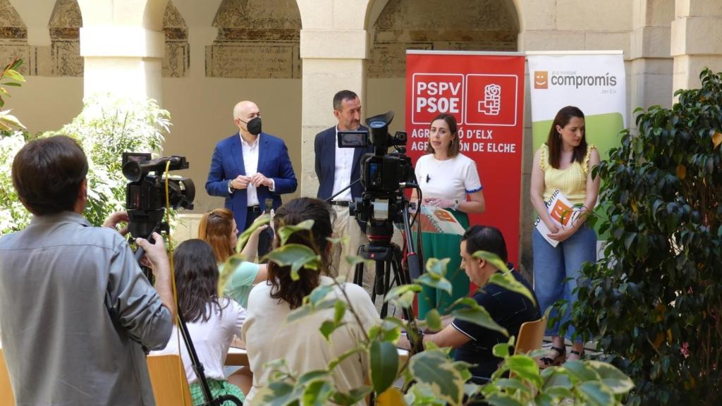 Un momento de la rueda de prensa conjunta.