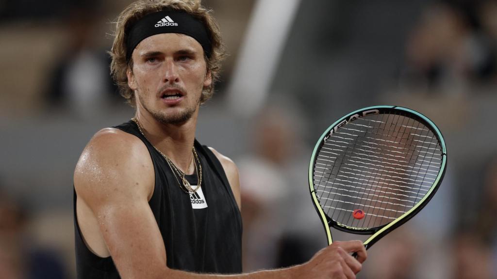 Alexander Zverev, con su raqueta