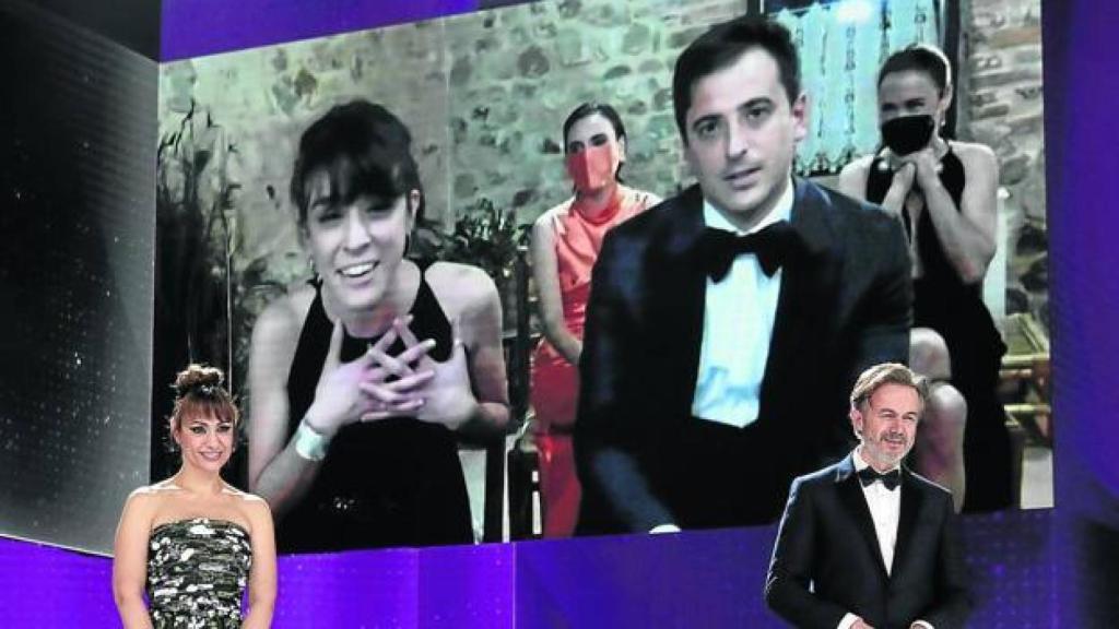 Pérez Sañudo en la gala de los Goya de la pandemia