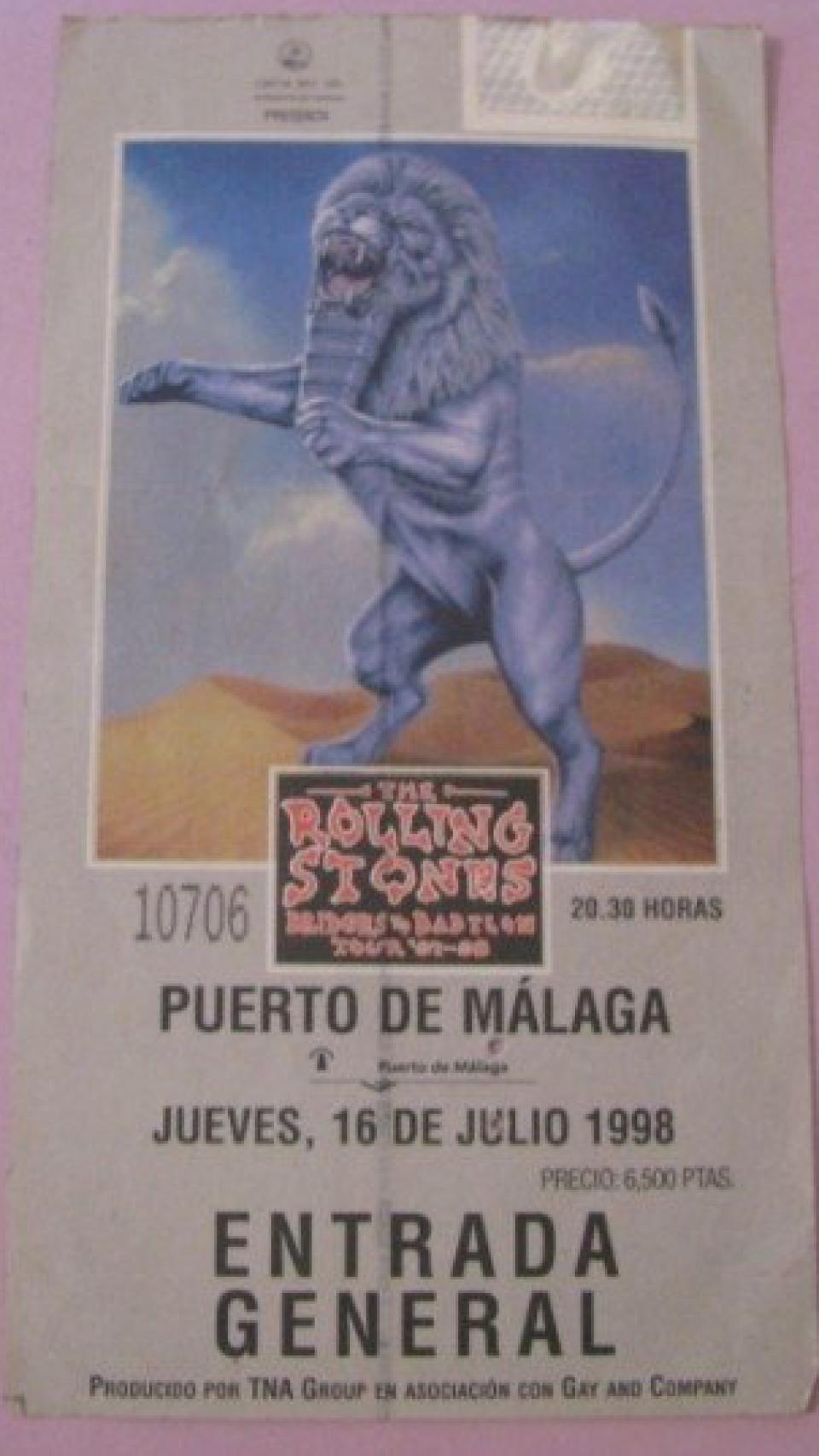 6.5000 pesetas de las entonces costaba la entrada.