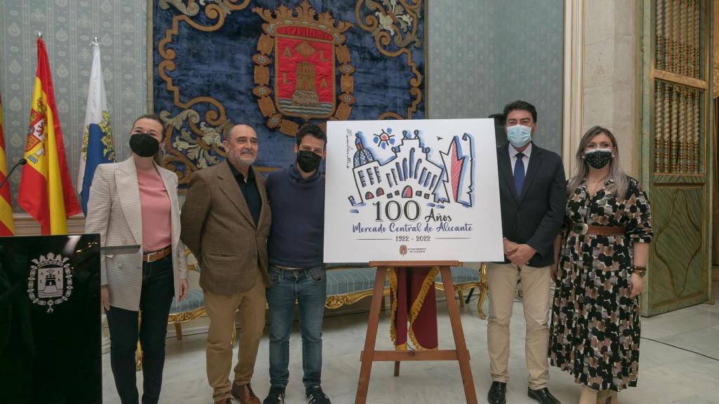 Luis Barcala, en la presentación de los actos conmemorativos del centenario del Mercado de Alicante.