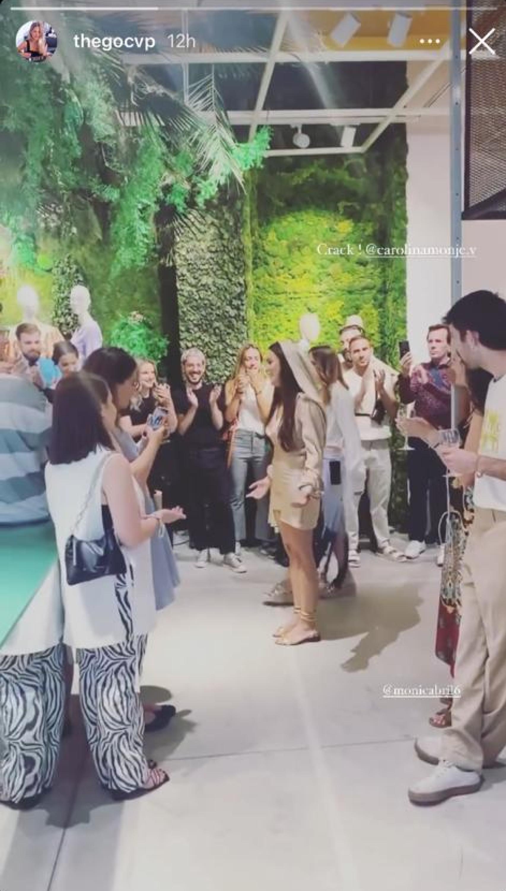 Carolina Monje recibió el apoyo de Celia, prima de Álex Lequio.