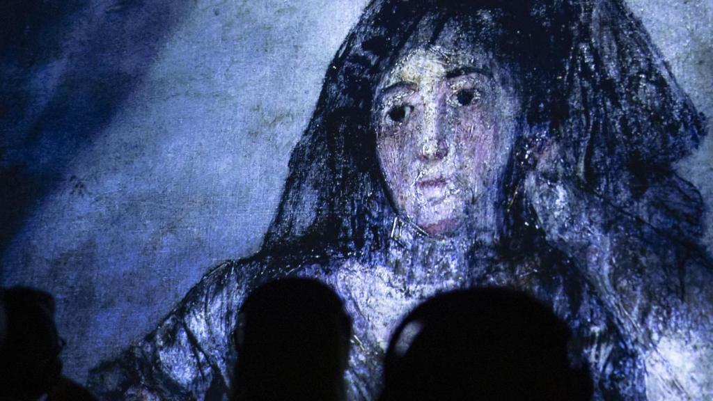 Imagen de la proyección de la ‘La Quinta del Sordo’. / Foto: Museo Nacional del Prado